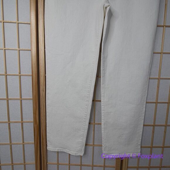 New! Madewell  The Mid-Rise Perfect Vintage Straight Jean in Tile White, 32 - Picture 3 of 15